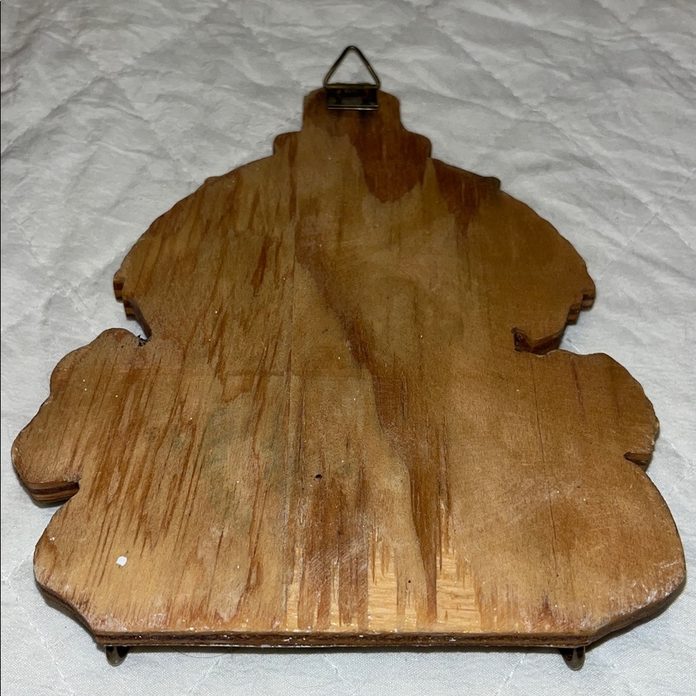 Lacquered Wood Colorful Coat Of Arms Of Honduras Wall Hanging Plaque - Picture 2 of 4